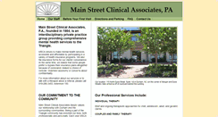 Desktop Screenshot of mainstreetclinical.com